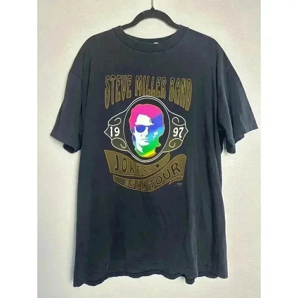 Vintage Steve Miller Band Jokers Ball Tour 1997 T-Shirt Size XL